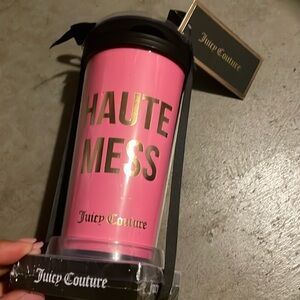 Juicy Couture NWT Haute Mess tumbler and bonus note pad they might be post its!